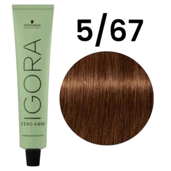 Tinta Cabelo Schwarzkopf Igora Zero Amm 5 67 60G Lo Ao 60ML