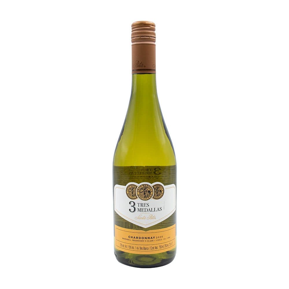 Vino Santa Rita Tres Medallas Chardonnay 750ML
