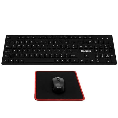 Kit Teclado USB Mox Mousepad Espanhol