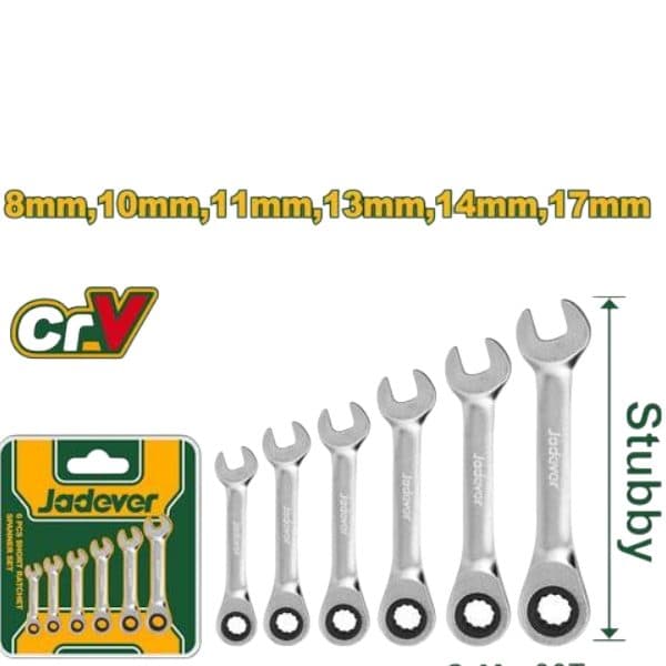 Ferr Chave Kit Comb Catraca 6PCS