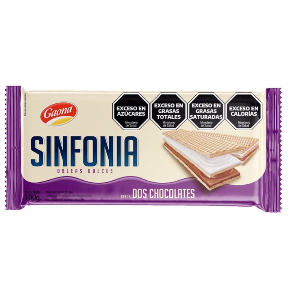 Biscoito Wafer Gaona Sinfonia Dois Chocolates 100G