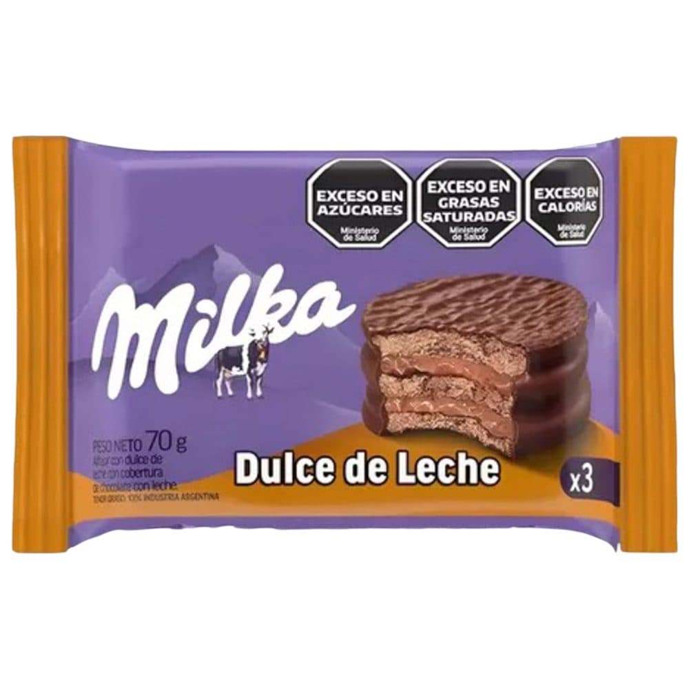 Alfajor Milka Triple Doce De Leite 70G