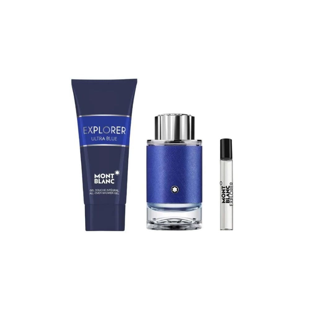 Kit Mont Blanc Explore Ultra Blue 7 5ML Shower Gel 100ML EDP