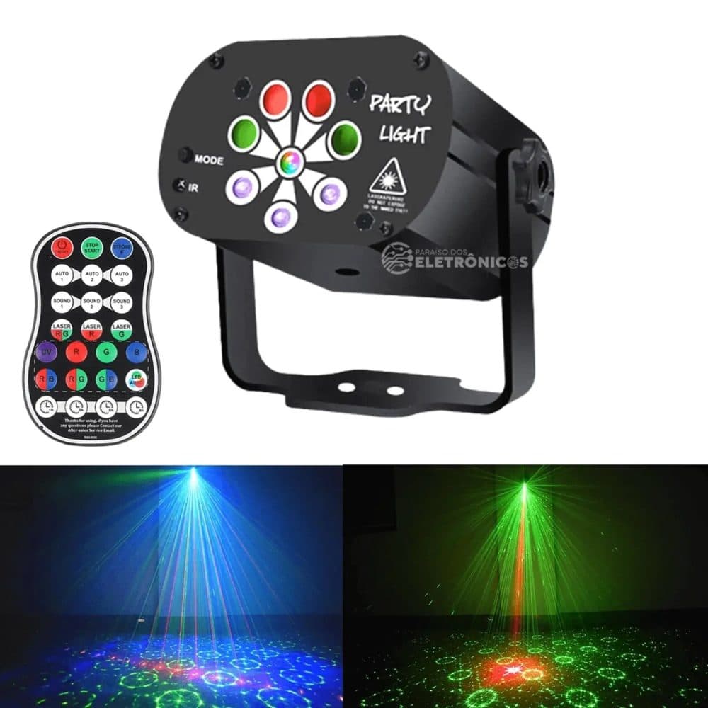 Laser Projetor Multicolor LED