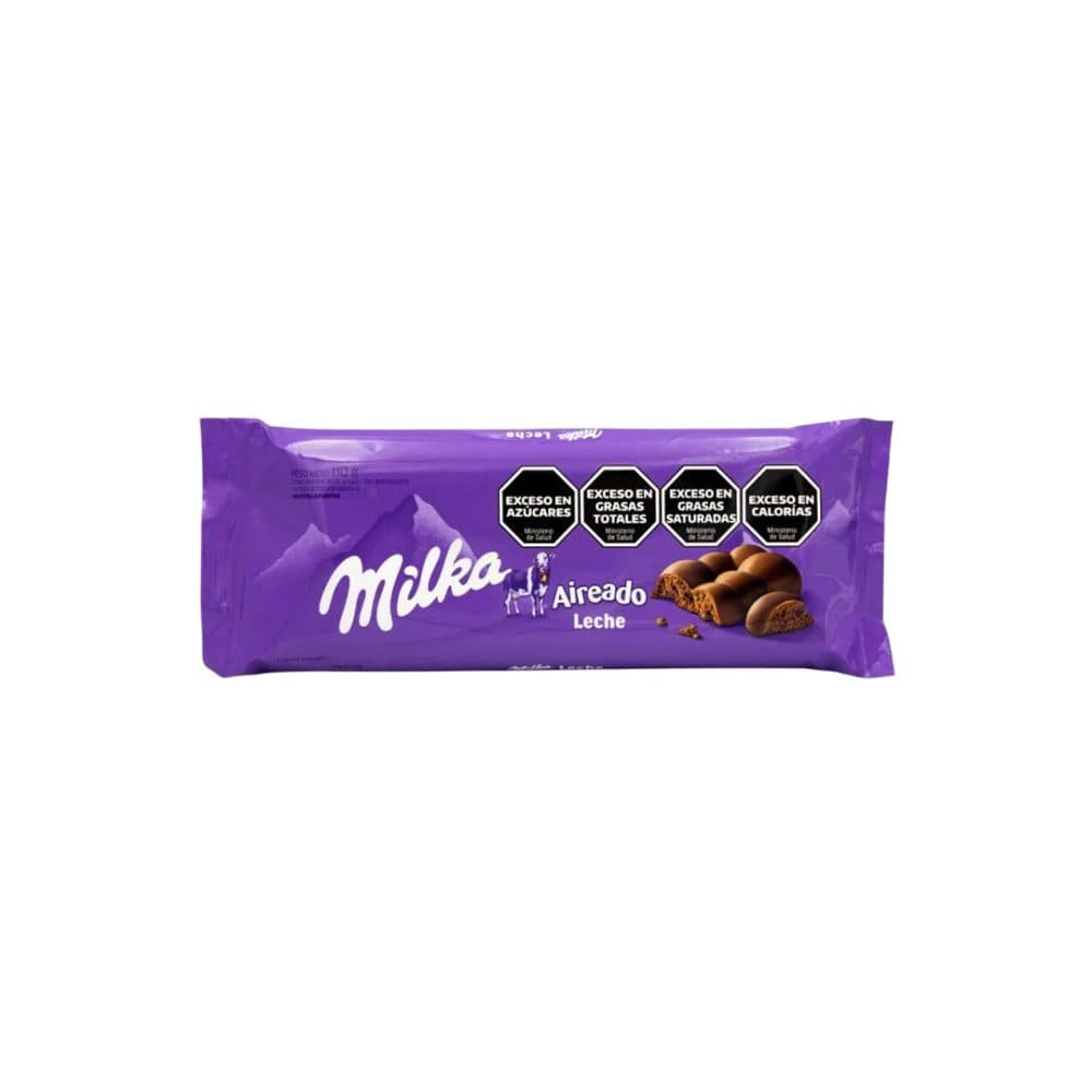 Chocolate Milka Leite Barra Aireado 110G