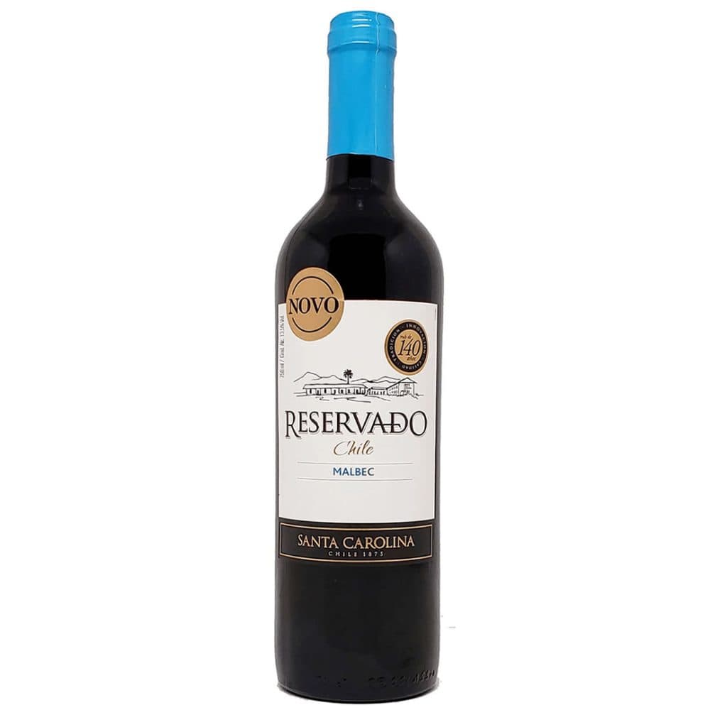 Vino Chileno Tinto Santa Carolina Reservado Malbec 750ML