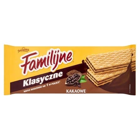 Biscoito Wafer Jutrzenka Familijne Kakaowe