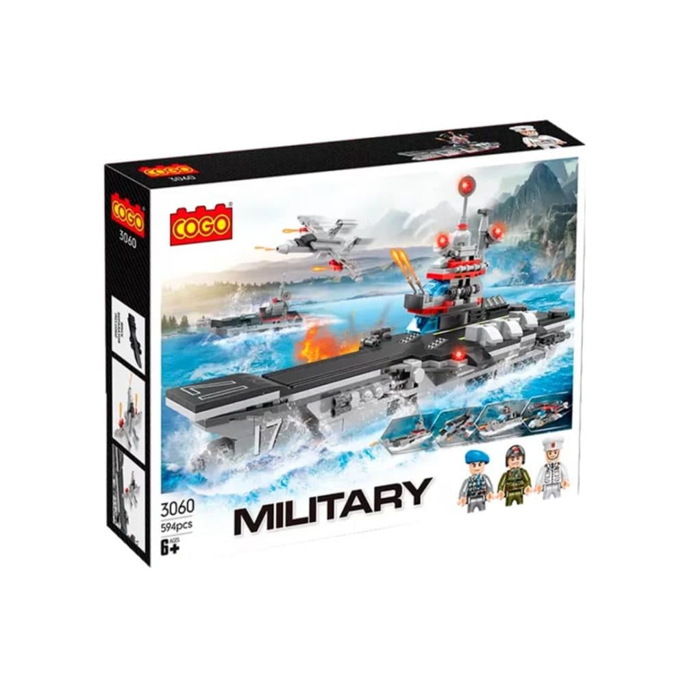 Bloques De Construccion Cogo Educativos Ensamblar Military 594 Piezas