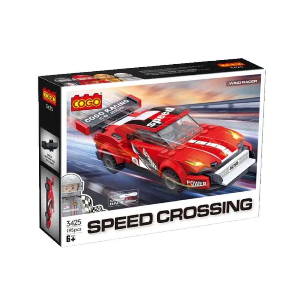 Bloques De Construccion Cogo Educativos Ensamblar Speed Crossing 173 Piezas