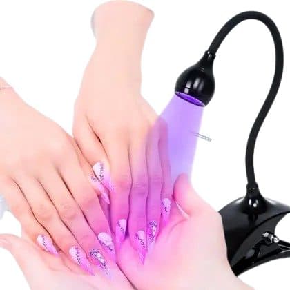Secador De Unhas Cordless Rechargeablle Uv LED X20 110 Preto