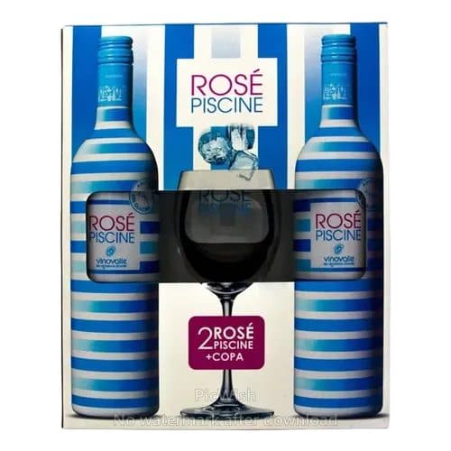 Beb Vinho Rose Piscine Kit Copo