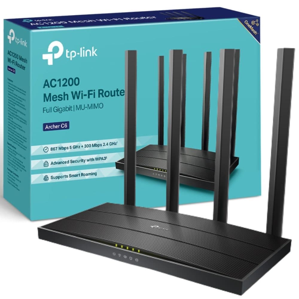TP-Link Router Archer C6 AC1200 Mu Mimo Band