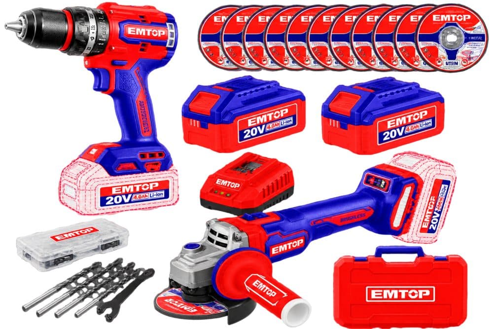 Kit Emtop Par Imp Chav Imp Lixade 2 Bat Cargador
