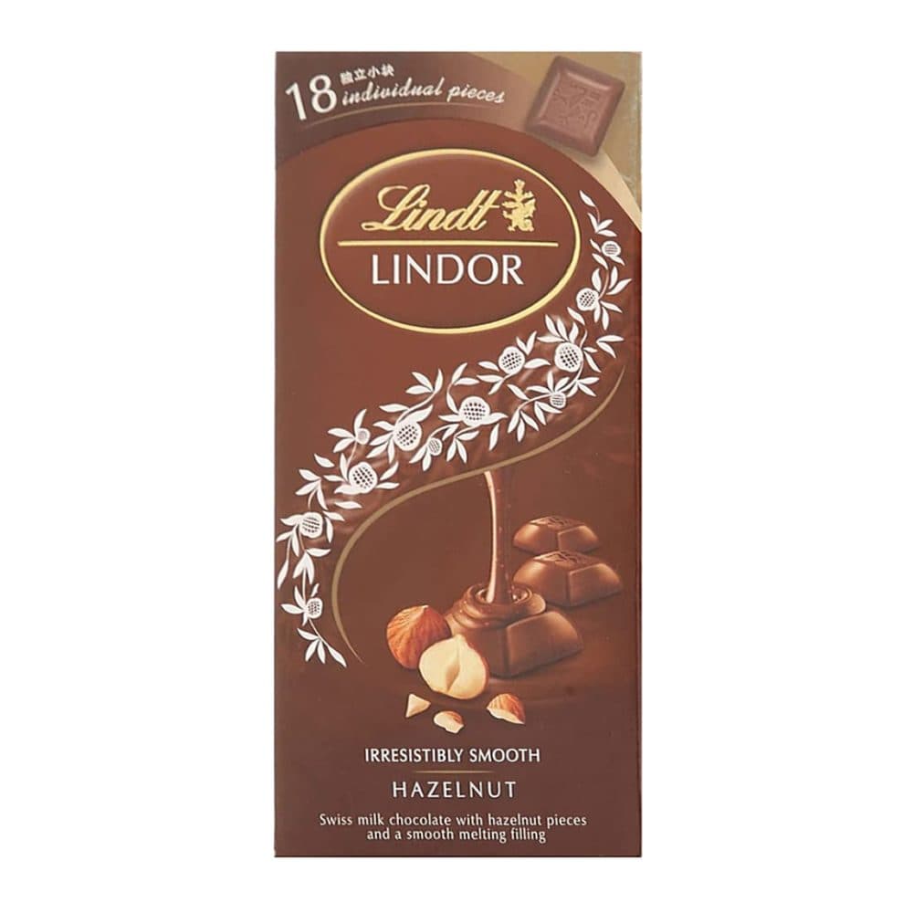 Barra De Chocolate Lindt Lindor Hazelnut