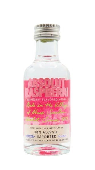 Absolut Beb Vodka Mini Raspberri 38 Alcohol 50ML