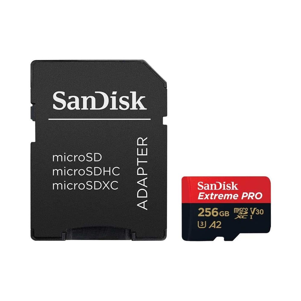 SanDisk Memoria Micro Sd Extreme Pro 200 U3 Adaptador 256GB