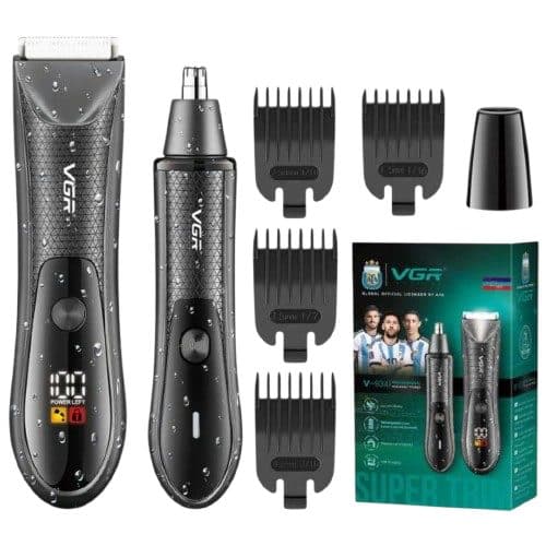 Kit Maquina De Cabelo Vgr 934 Preto Bivolt