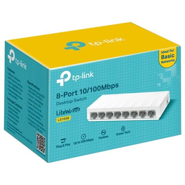 Nintendo Hub Switch 8P Tp Link 100GB