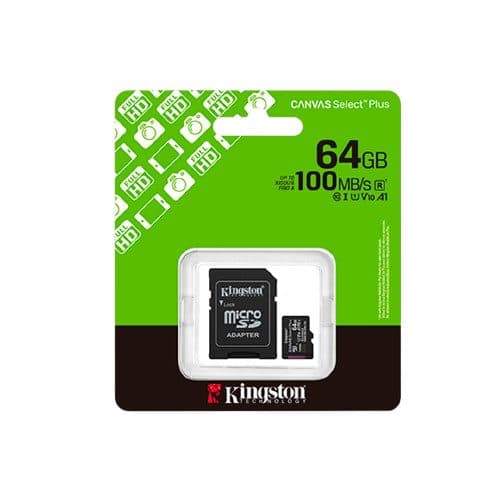Kingston Mem Sdhc Plus C10 SDCS3 Adaptador 64GB