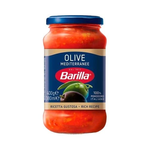 Molho De Tomate Barilla Olive Mediterranee 400G