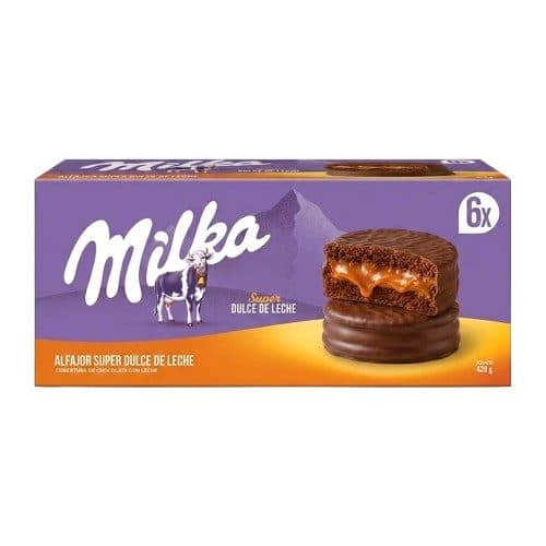Alfajor Milka Super Doce De Leite Chocolate 6PCS 420G
