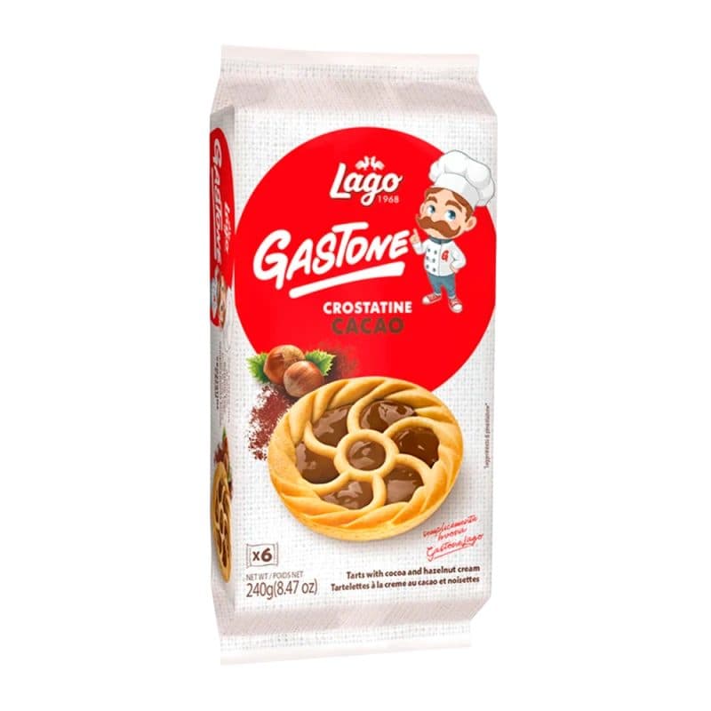 Biscoito Lago Gastone Crostatine Cacao 240G